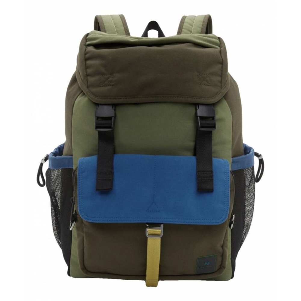 BRAND NEW PAUL SMITH GREEN CANVAS BACKPACK